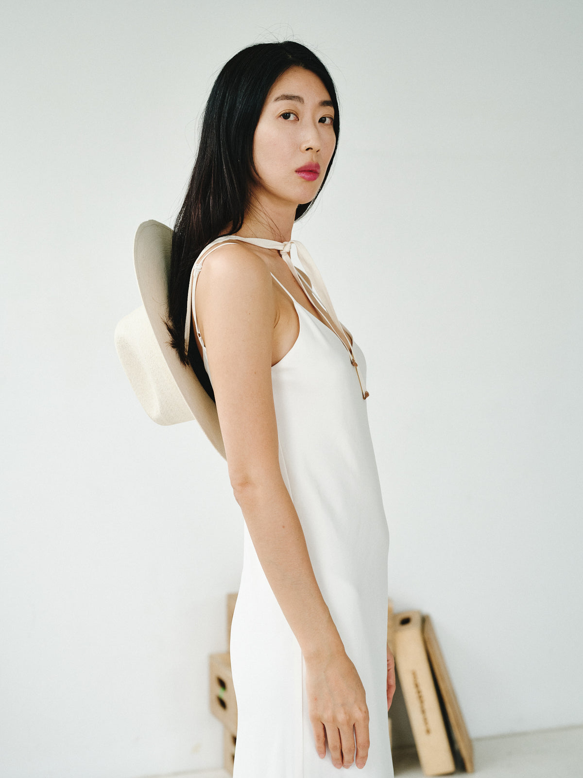 linger bias cut dress L.B.D Dress brown Veronica Backless Mini Dress: linen robe cut maxi dress is Size:Small fits up to 5/6